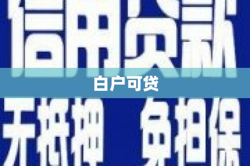 苏尼特右旗白户可贷