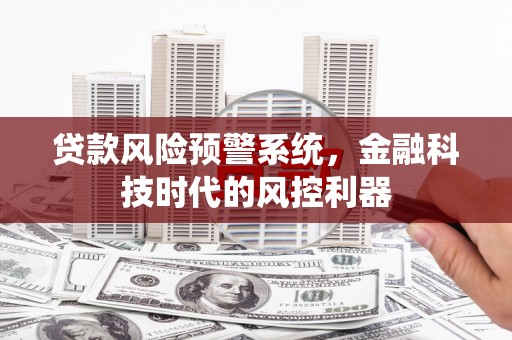 苏尼特右旗贷款风险预警系统，金融科技时代的风控利器