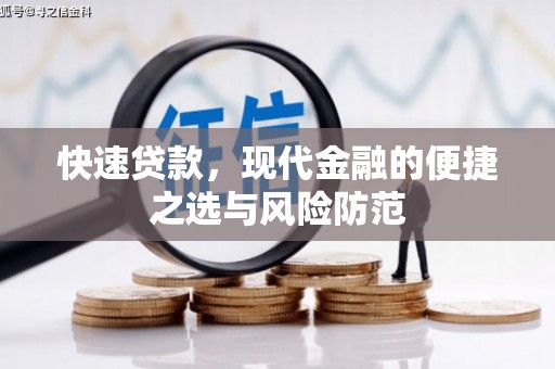 苏尼特右旗快速贷款，现代金融的便捷之选与风险防范