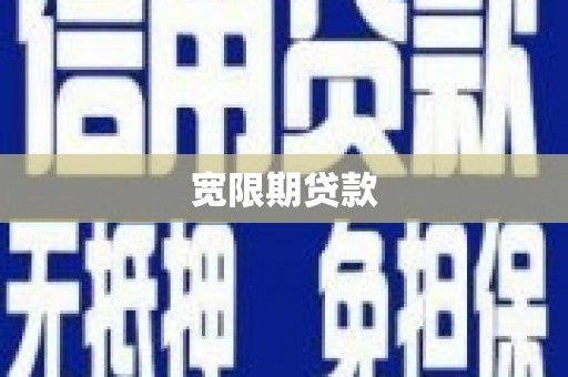苏尼特右旗宽限期贷款