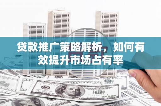 苏尼特右旗贷款推广策略解析，如何有效提升市场占有率