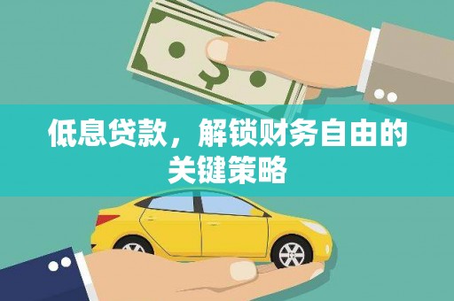 苏尼特右旗低息贷款，解锁财务自由的关键策略