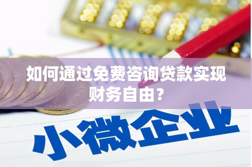 苏尼特右旗如何通过免费咨询贷款实现财务自由？