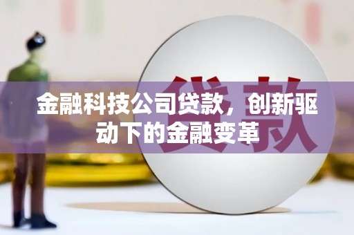 苏尼特右旗金融科技公司贷款，创新驱动下的金融变革