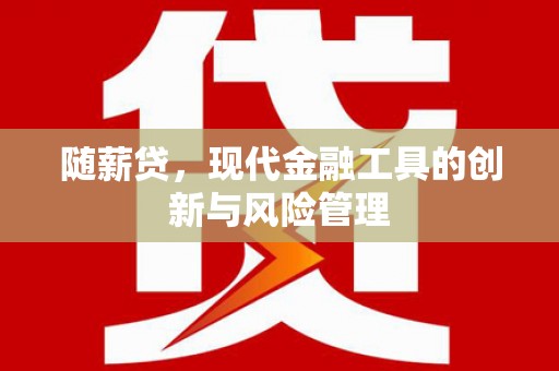 苏尼特右旗随薪贷，现代金融工具的创新与风险管理