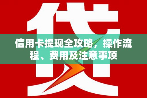 苏尼特右旗信用卡提现全攻略，操作流程、费用及注意事项
