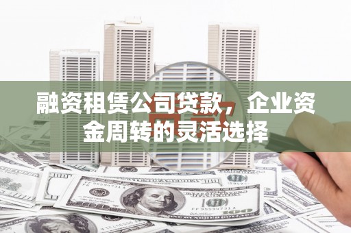 苏尼特右旗融资租赁公司贷款，企业资金周转的灵活选择