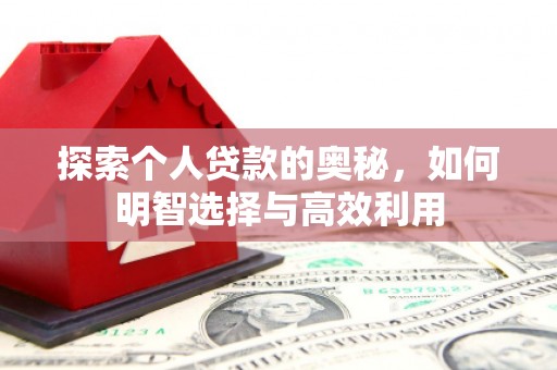 苏尼特右旗探索个人贷款的奥秘，如何明智选择与高效利用