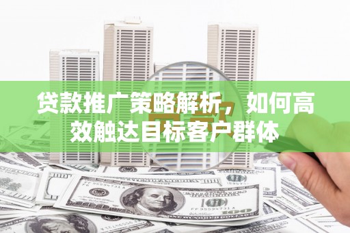 苏尼特右旗贷款推广策略解析，如何高效触达目标客户群体