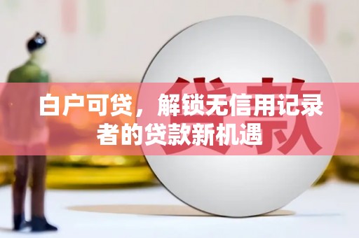 苏尼特右旗白户可贷，解锁无信用记录者的贷款新机遇