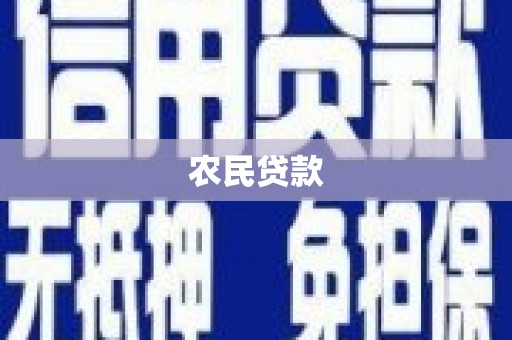 苏尼特右旗农民贷款
