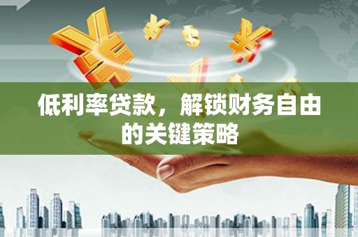 苏尼特右旗低利率贷款，解锁财务自由的关键策略