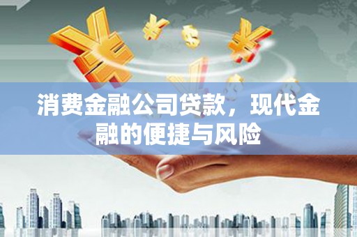 苏尼特右旗消费金融公司贷款，现代金融的便捷与风险