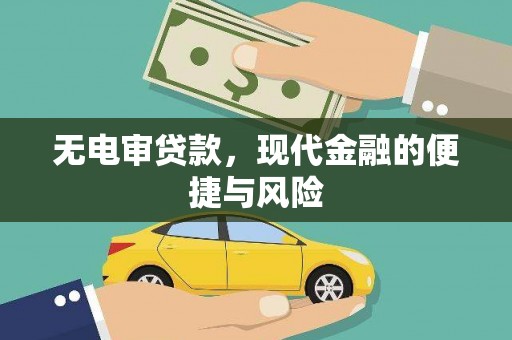 苏尼特右旗无电审贷款，现代金融的便捷与风险