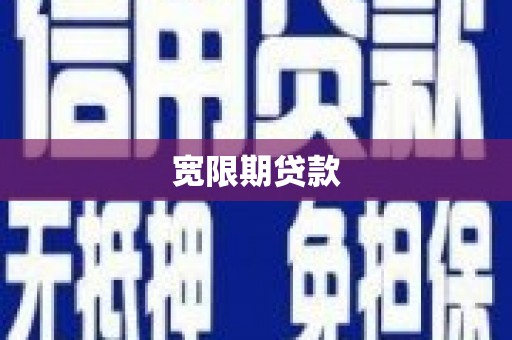 苏尼特右旗宽限期贷款