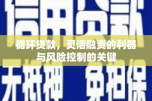 苏尼特右旗循环贷款，灵活融资的利器与风险控制的关键