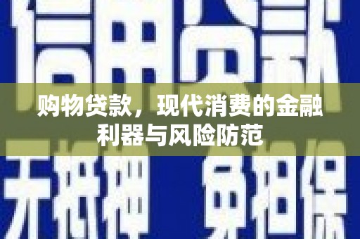 苏尼特右旗购物贷款，现代消费的金融利器与风险防范