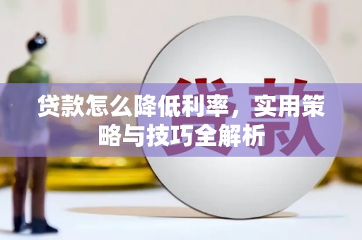 苏尼特右旗贷款怎么降低利率，实用策略与技巧全解析