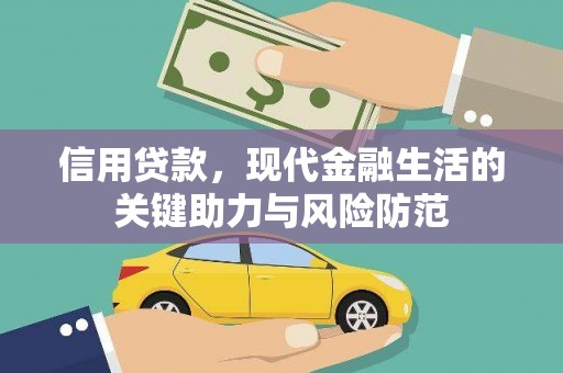苏尼特右旗信用贷款，现代金融生活的关键助力与风险防范