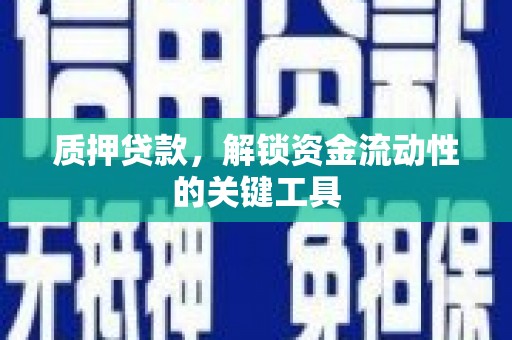 苏尼特右旗质押贷款，解锁资金流动性的关键工具