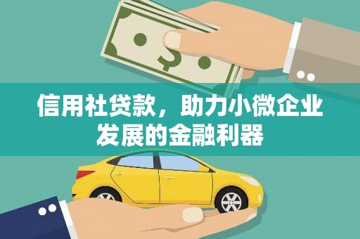 苏尼特右旗信用社贷款，助力小微企业发展的金融利器