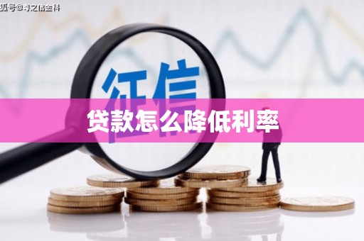 苏尼特右旗贷款怎么降低利率