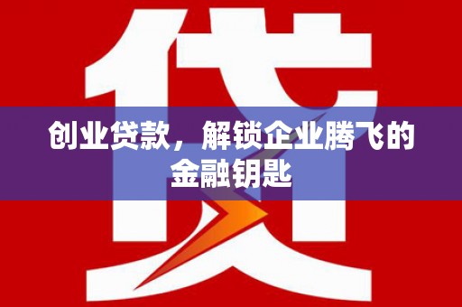 苏尼特右旗创业贷款，解锁企业腾飞的金融钥匙