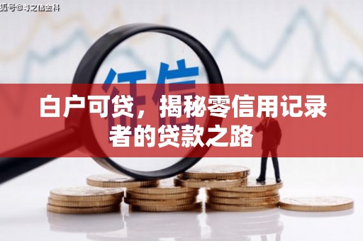 苏尼特右旗白户可贷，揭秘零信用记录者的贷款之路