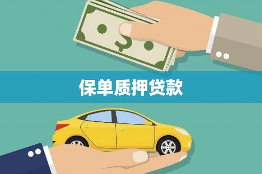 苏尼特右旗保单质押贷款