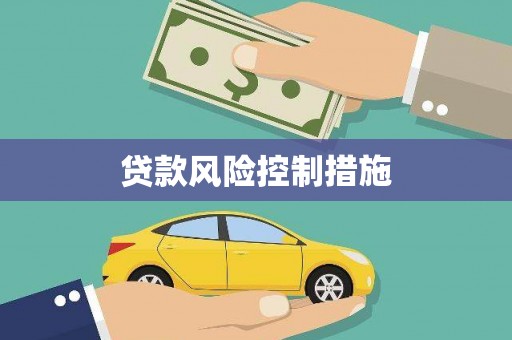 苏尼特右旗贷款风险控制措施