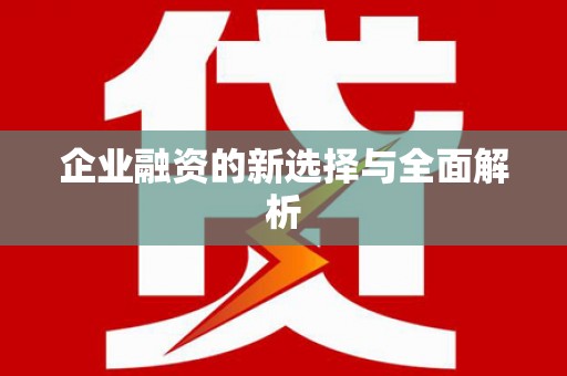 苏尼特右旗企业融资的新选择与全面解析