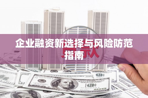 苏尼特右旗企业融资新选择与风险防范指南