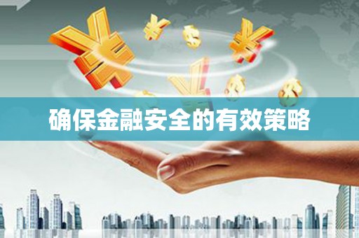 苏尼特右旗确保金融安全的有效策略