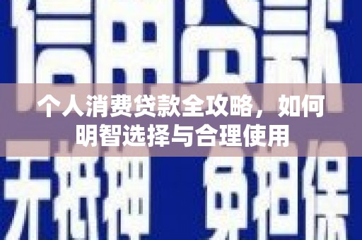 苏尼特右旗个人消费贷款全攻略，如何明智选择与合理使用